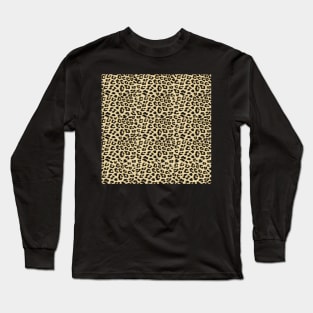 Leopard Animal Print Brown Long Sleeve T-Shirt